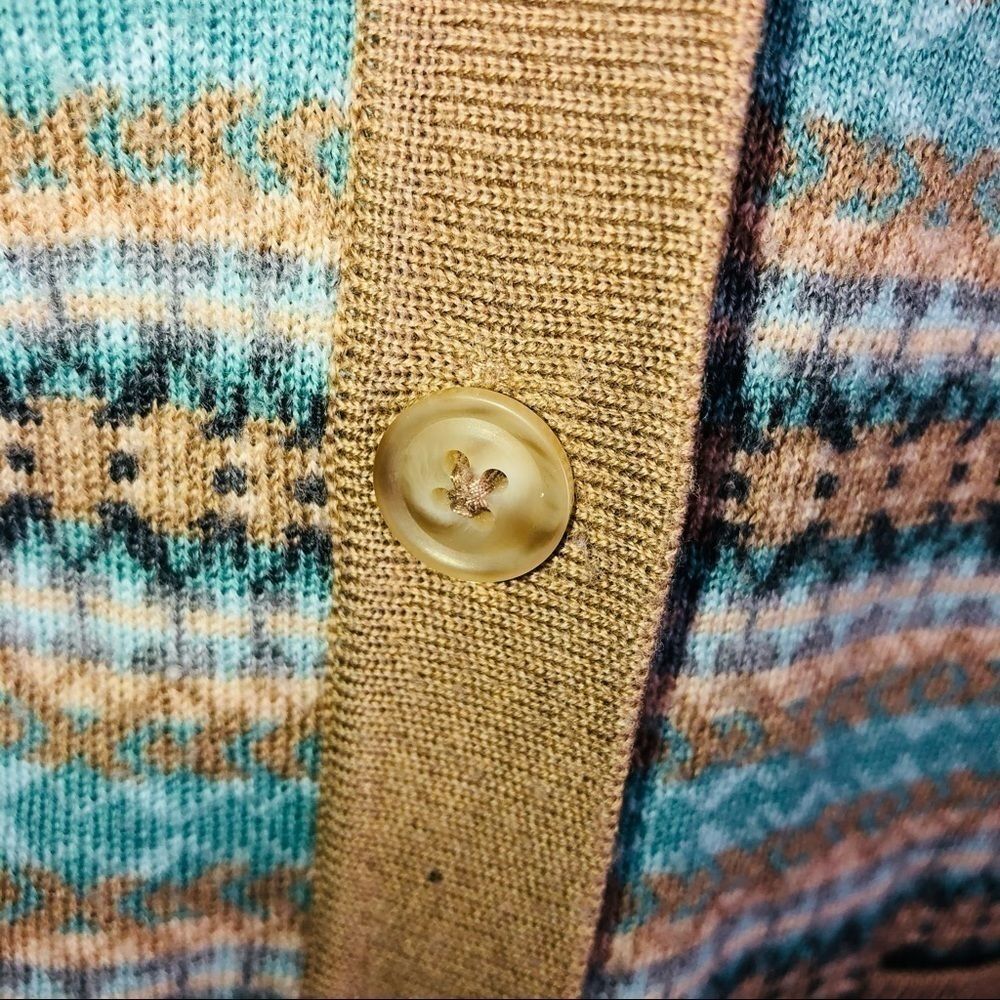 Pendleton Wool Button-Up Southwest Print Cardigan… - image 4